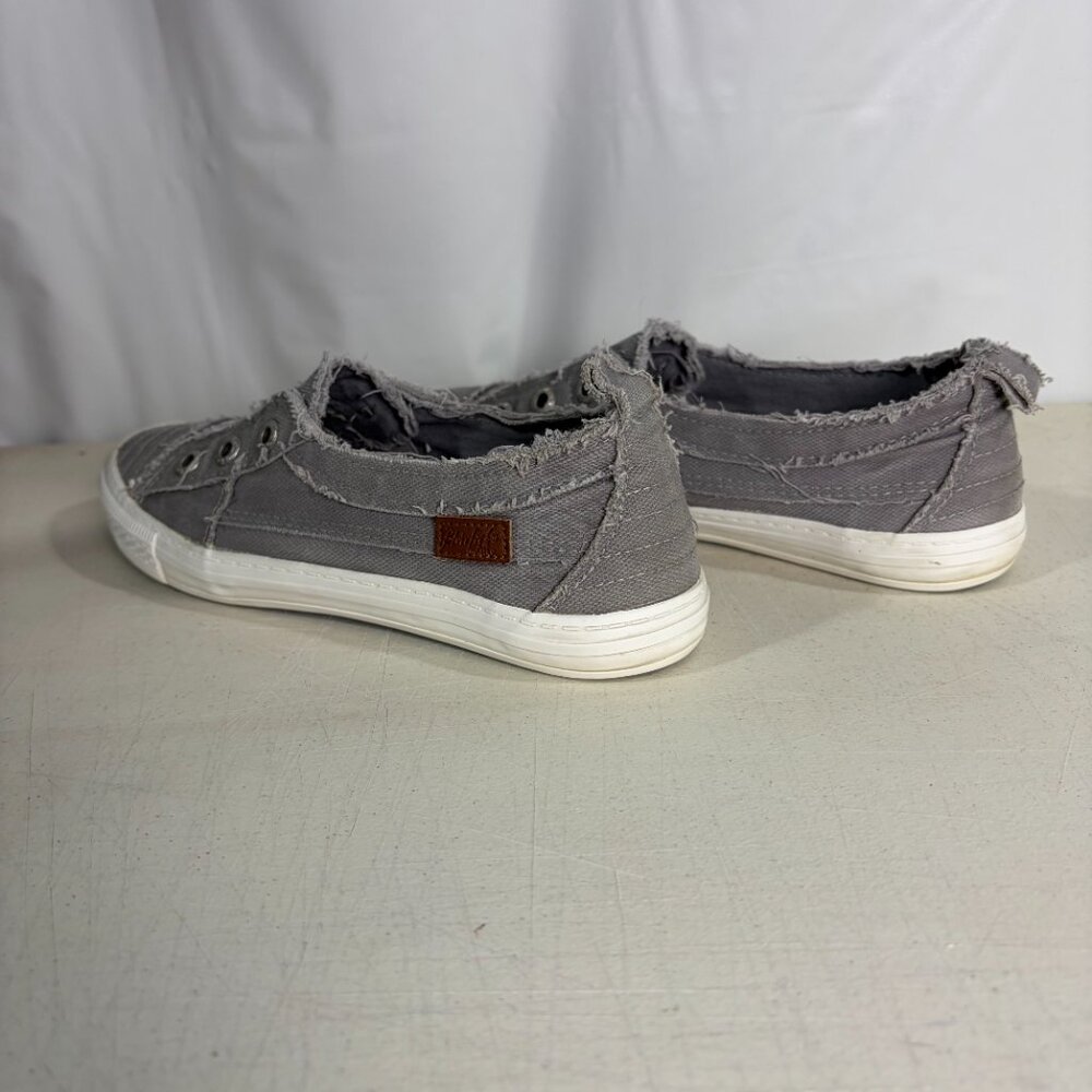 Blowfish Malibu Grey Slip-On Casual Canvas Sneaker Women Size 8.5 - Picture 9 of 13